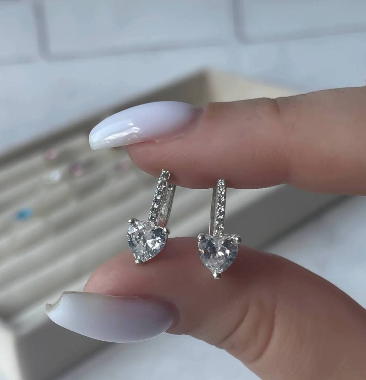 Сережки "Сяюче серце"